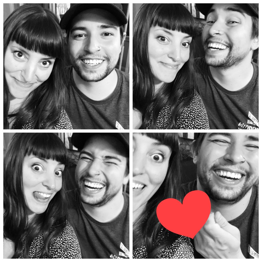 B&W photo collage
